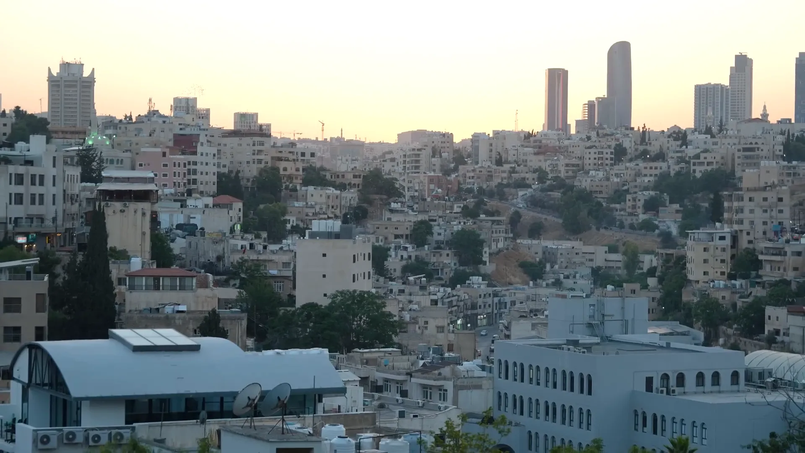 Sunset view over Amman’s old town