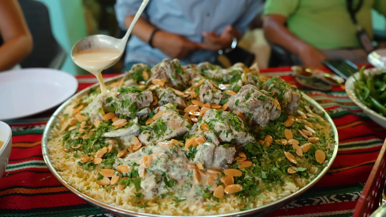 Traditional Jordanian Mansaf dish