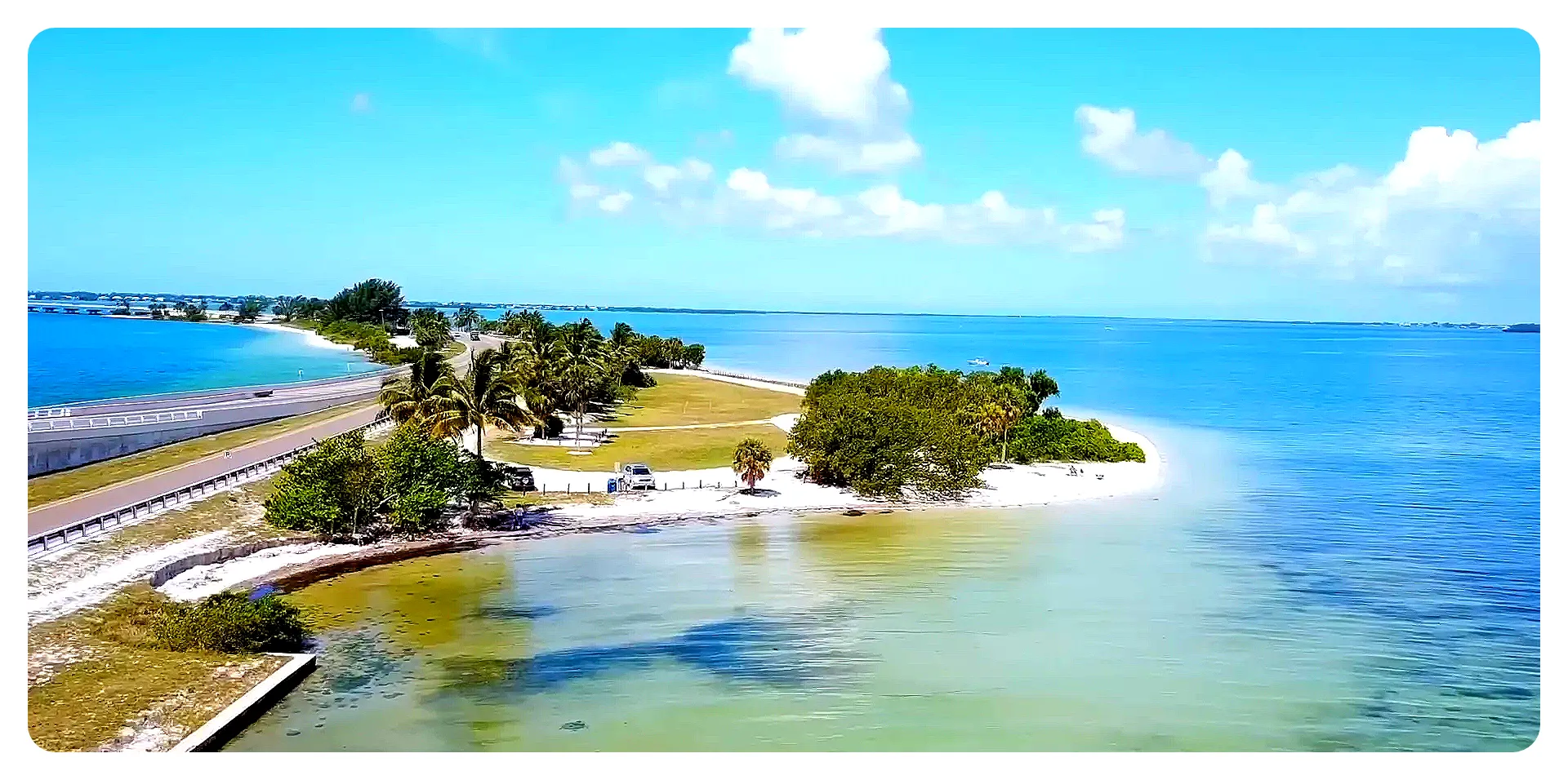 Sunset over Sanibel Island beach