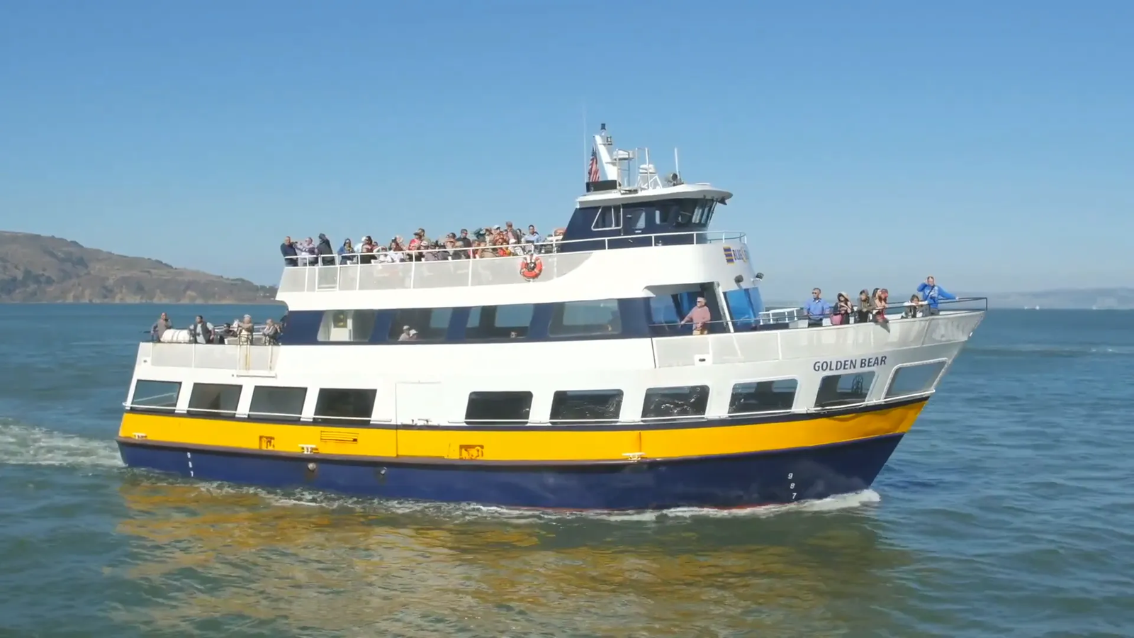 Alcatraz Island prison buildings surrounded by water