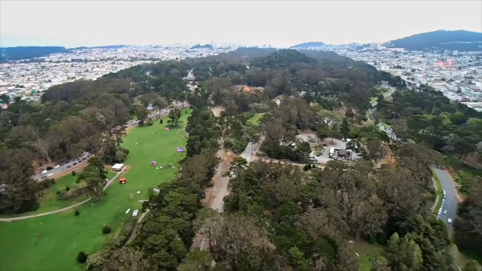 Japanese Tea Garden with pond and traditional structures in Golden Gate Park