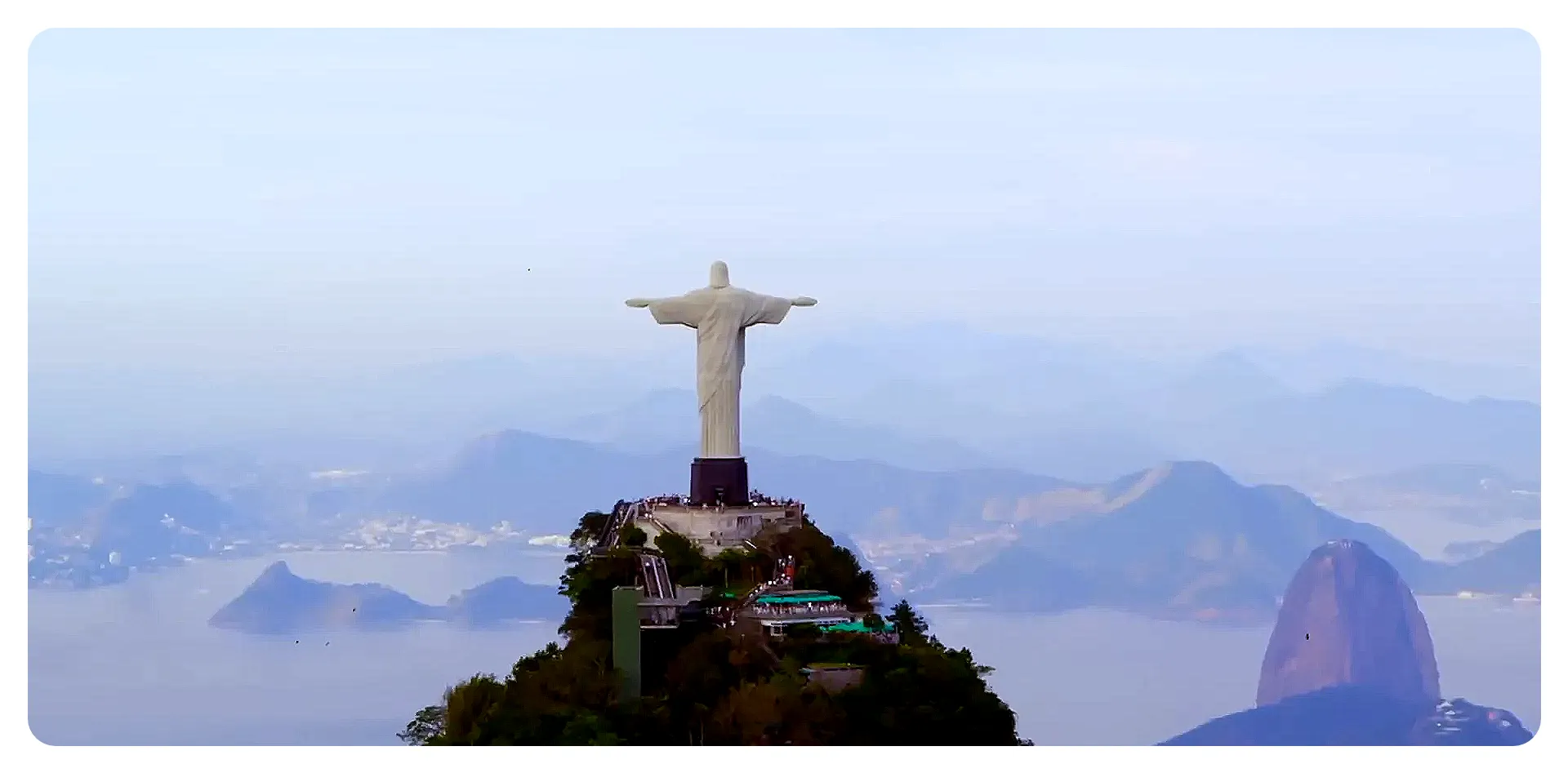 Christ the Redeemer statue overlooking Rio de Janeiro