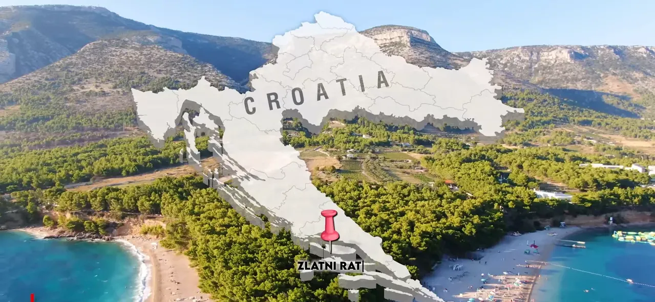 Zlatni Rat beach on Brač with its changing shape and turquoise waters