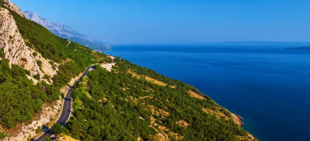 Makarska Riviera's pebble beaches and Biokovo massif backdrop