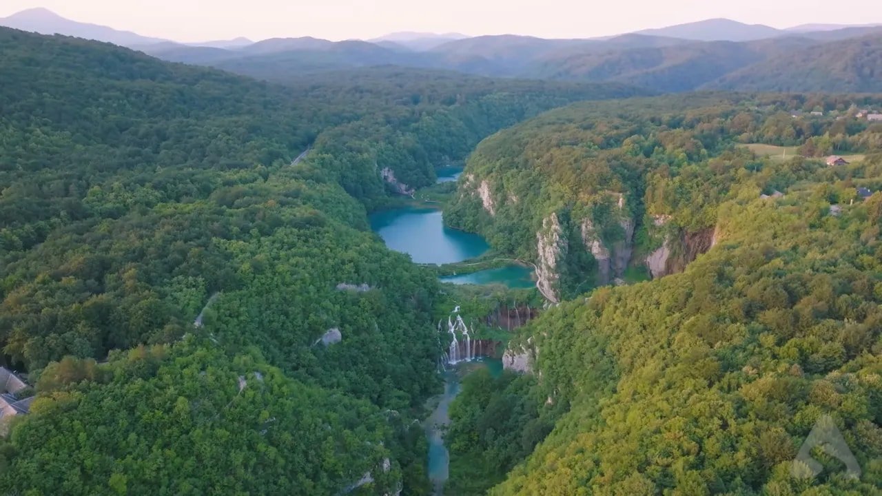 Map-like aerial image showing Croatia’s five historical regions